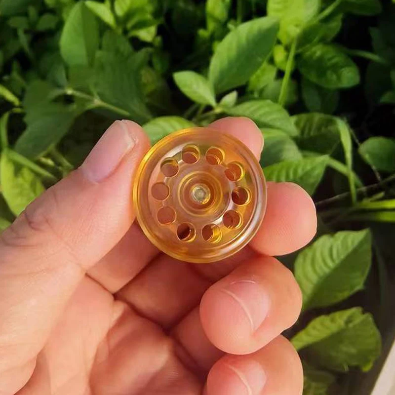 YH EDC Fidget Spinner Cerradura pulida Acero inoxidable Zircon Wash Ripple Lock R188 Modificación y piezas de repuesto de rodamiento.