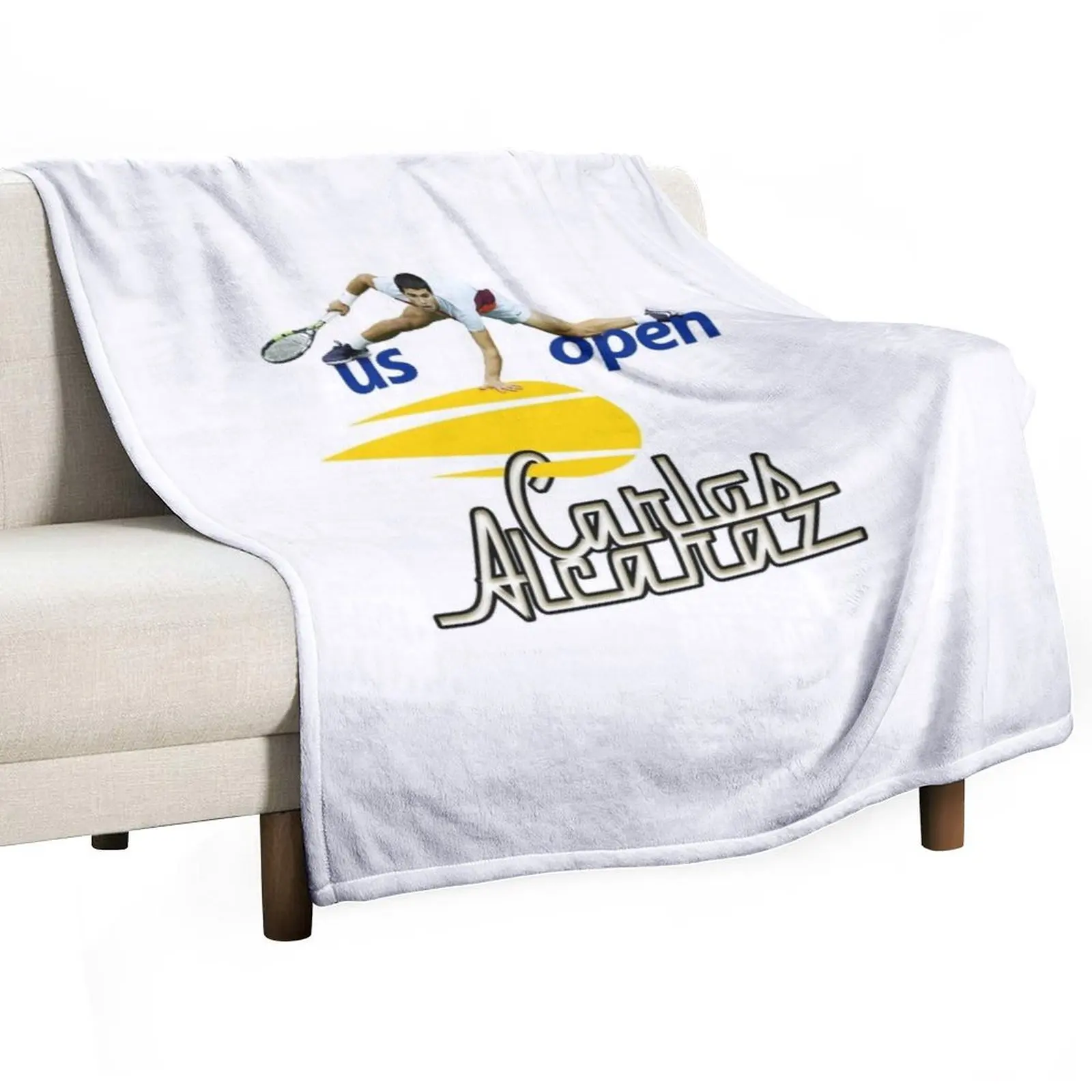 Alcaraz Ace Collection Throw Blanket wednesday Soft Thermals For Travel Warm funny gift Soft Beds Blankets