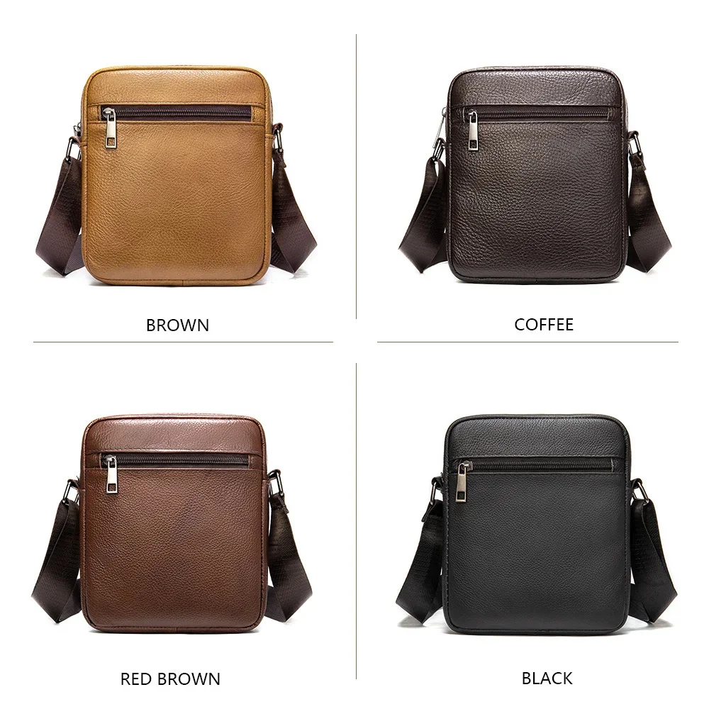 Imagem -04 - Bolsa de Ombro de Couro Genuíno para Homens Pequeno Mensageiro Crossbody Bolsa Gravura a Laser Nome da Moda s 7362