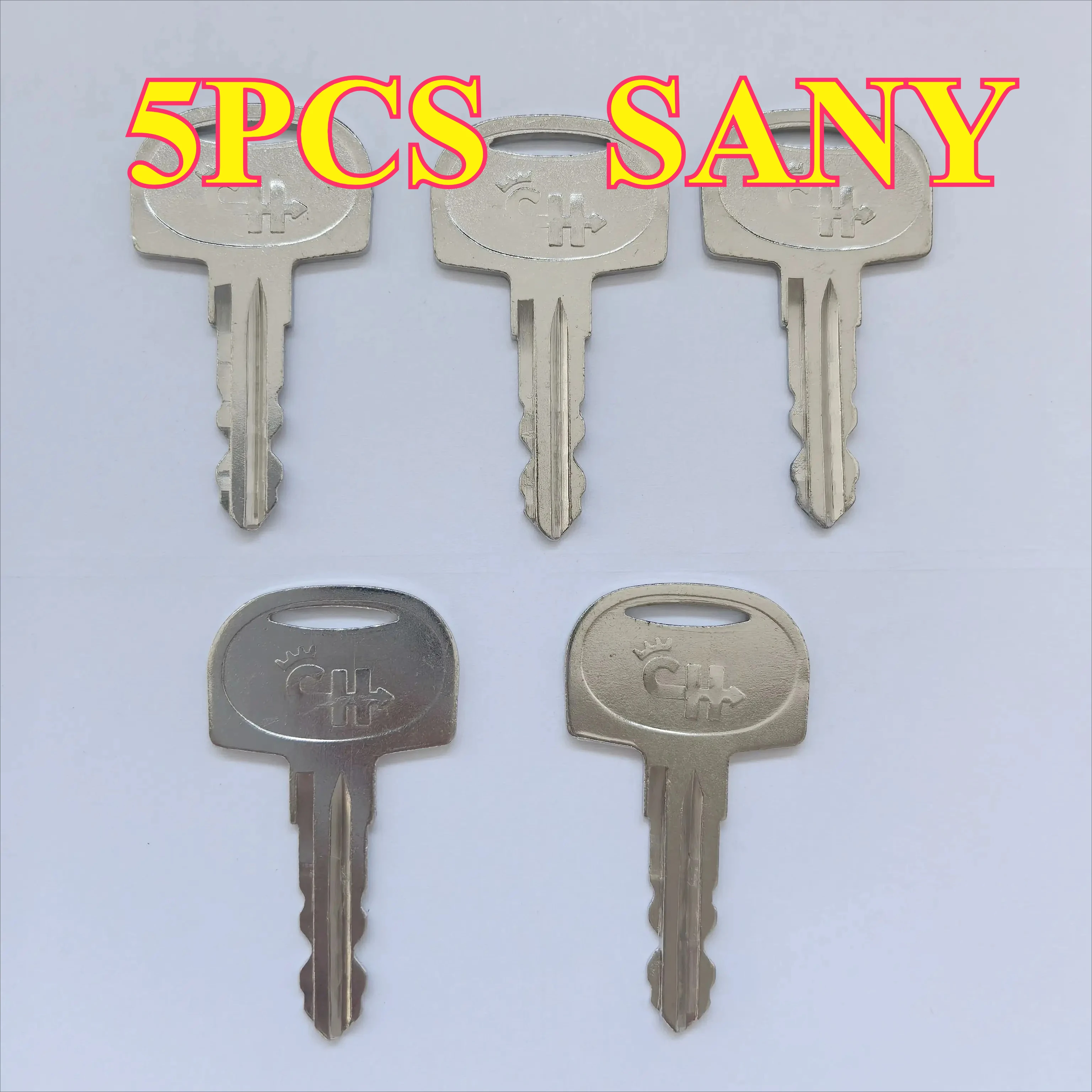 5PCS KEYS Sany 601 60266568 Ignition Key  For Sany Mini Excavator