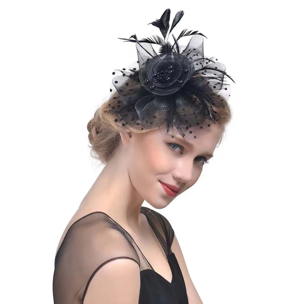 Fascinator Hat Veil For Women, Retro Tea Party Pillbox Derby Kentucky Hat Fascinator  Headpiece Art Deco For Party Acessories