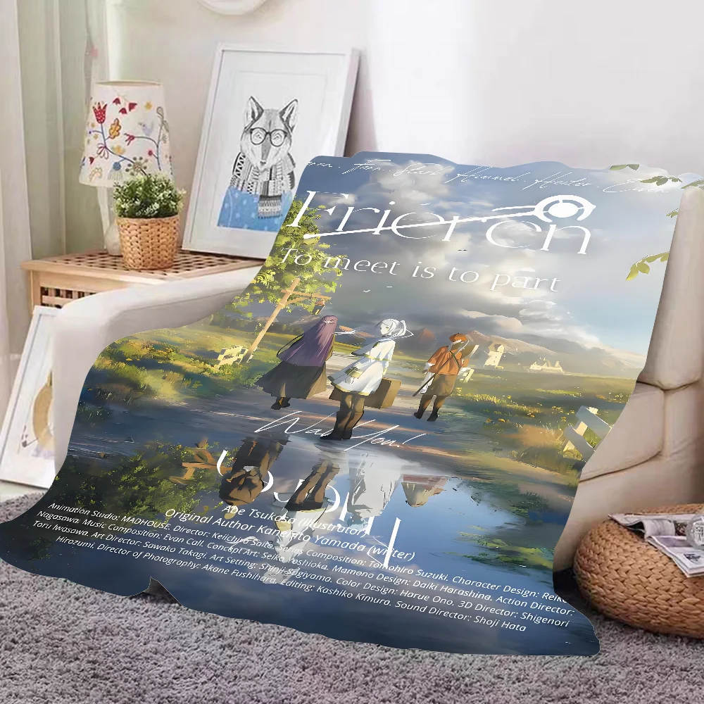 ANIME F-Frieren CUTE B-Beyond Journey's End Blanket Design Lightweight  For Dorms, Naps, Living Room, Office,Sofa