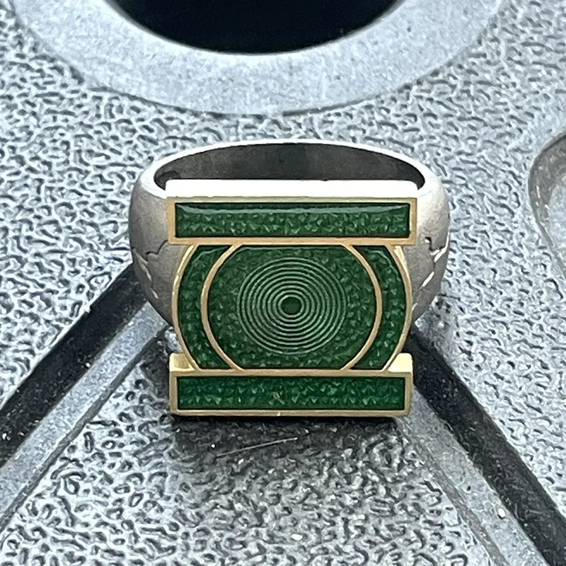 2026 Lanterns Green Lantern Corps Ring Metal Cosplay Tv Series Periphery Collectible Prop Cosplay Costume Decor Accessory