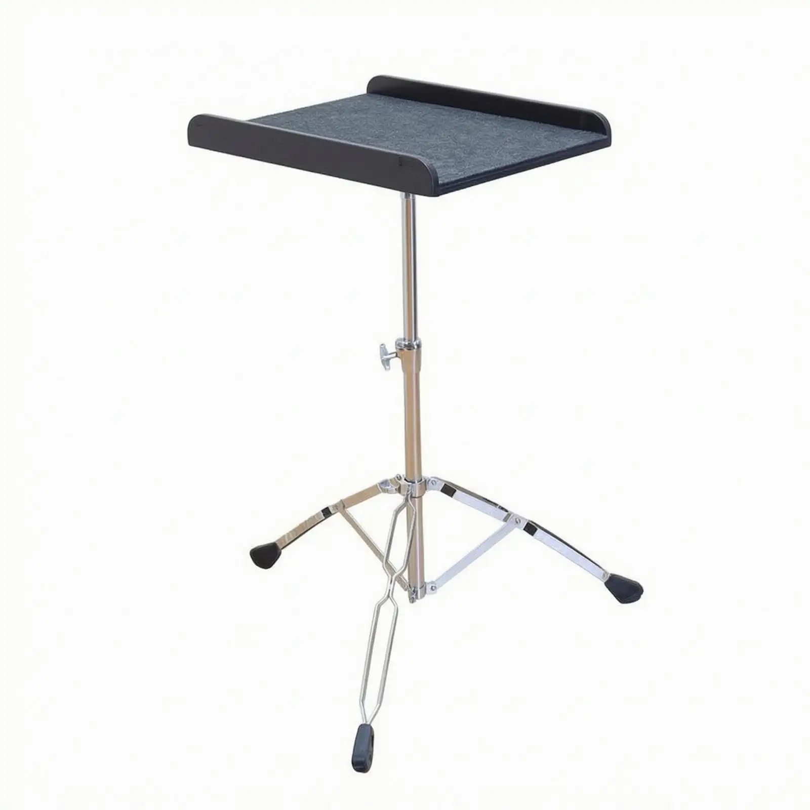 Adjustable Height Percussion Mallet Tray with Felt Pad for Drum Stick Storage and Percussion Gear Support