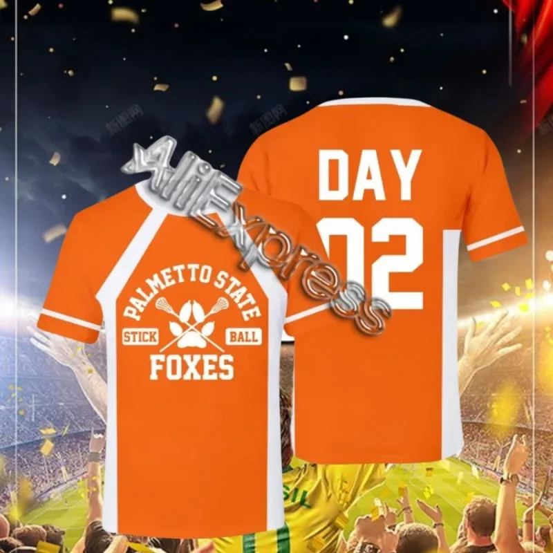 2025 New The Foxhole Court Palmetto State Foxes Lacrosse Jersey Cosplay Wilds Minyard 3d Tshirt Men/women Short Sleeve Kids Tees