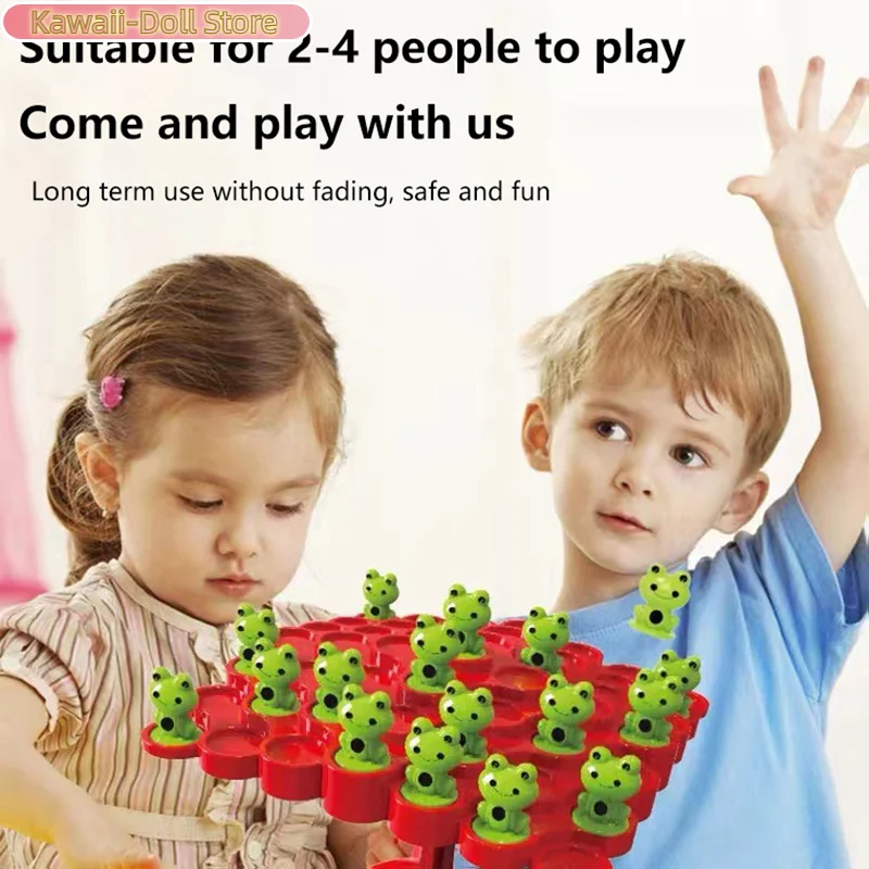 1 مجموعة موازنة مجلس لعبة أطفال الضفدع شجرة التوازن الأطفال مونتيسوري الرياضيات لعبة التفاعل بين الوالدين والطفل لعبة التوازن على الطاولة #1