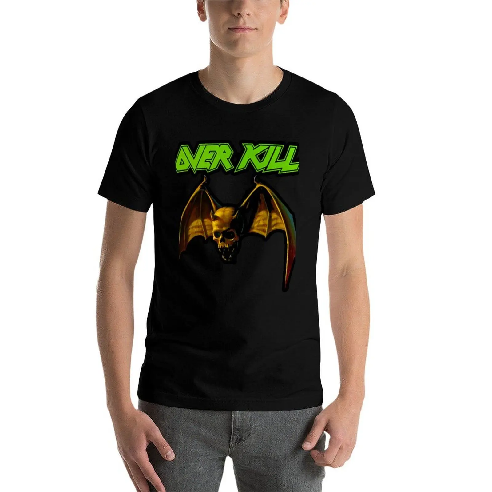 Camiseta Overkill Band, camisetas de lujo para hombre, camiseta de marca de lujo de alta calidad