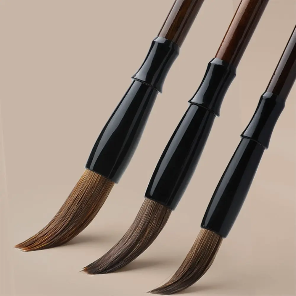 Calligraphy Brush Art Paint Brush Chinese Brushes Crisperding Script Writing Brush Wooden Handle Wolf Hair