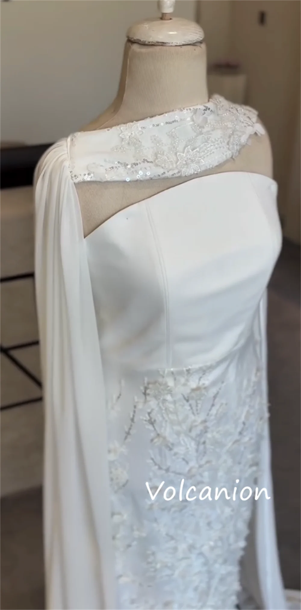 Customized Exquisite Jersey Flower Pleat Straight Strapless Long Dresses Bespoke Occasion High Quality