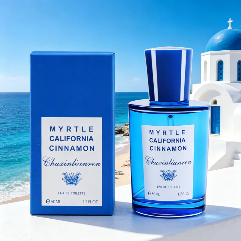 Blue Mediterranean Perfume Myrtle California Cinnamon Woody Fougere Fragrance Jasmine Rose Juniper Long Lasting Charming Perfume
