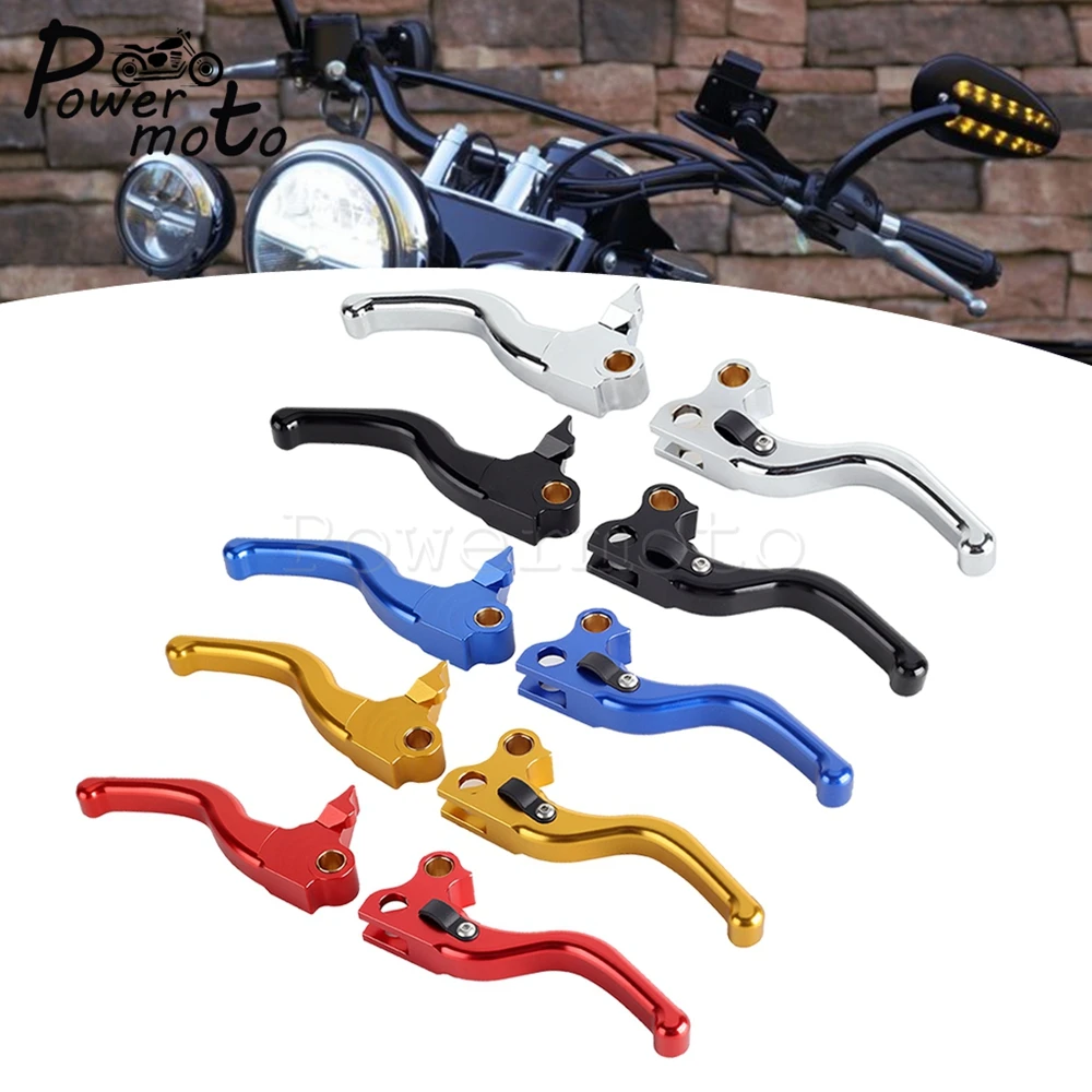 For Harley Sofail Hand Brake Finger Clutch Lever Fit Deuce Deluxe Springer Fat Boy CVO/SE Standard FXST/I Blackline FXS 1996-14