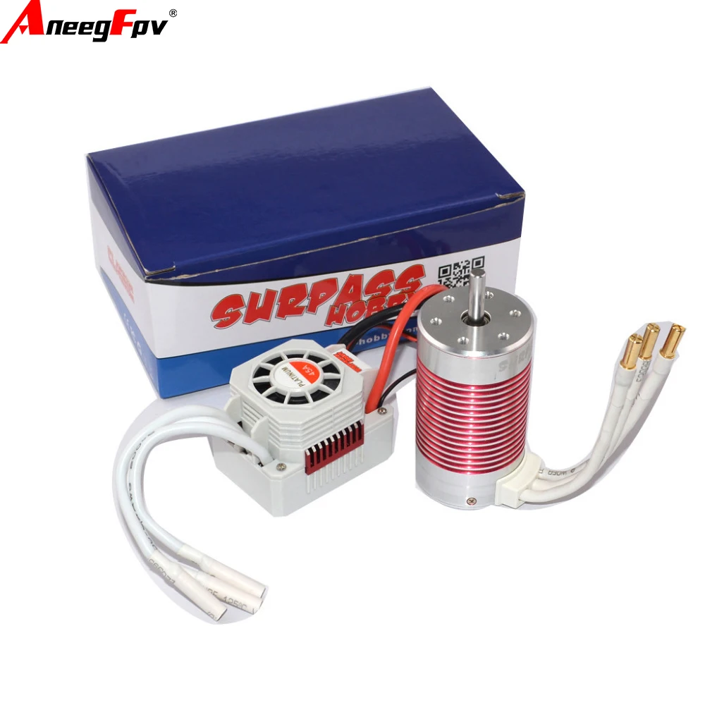 Платиновый водонепроницаемый бесщеточный двигатель для радиоуправляемой машины, Rock Crawler 3665, 3100 кВ, 2600 кВ, 2100 кВ, 60 А, ESC 1/10