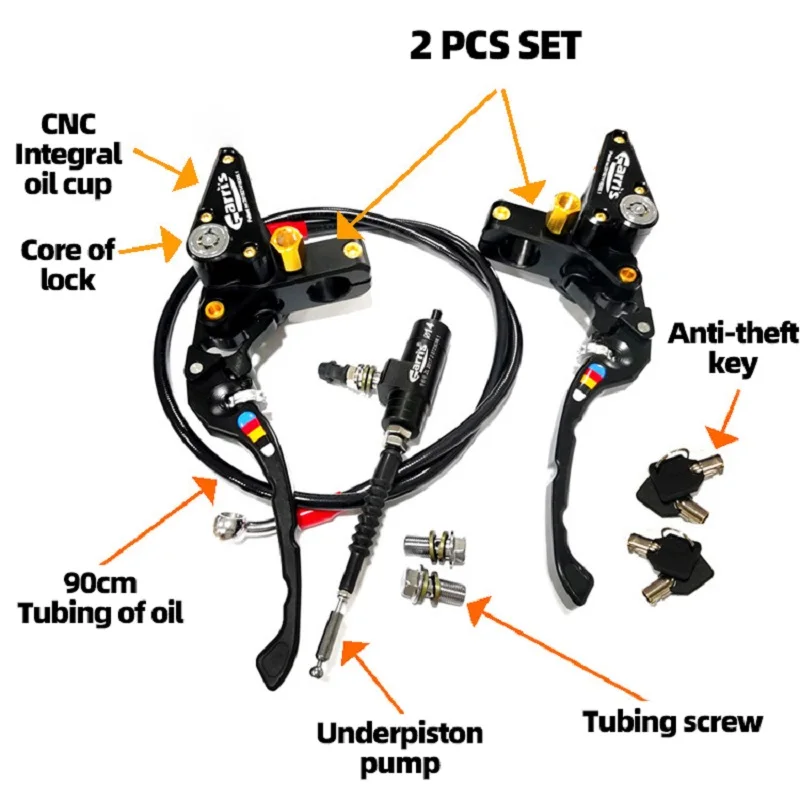 Anti-theft 16RCS Motorcycle Hydraulic Clutch Brake Direct Push Pump Handle CF Accessories Modified Parts Universal Electric Bike