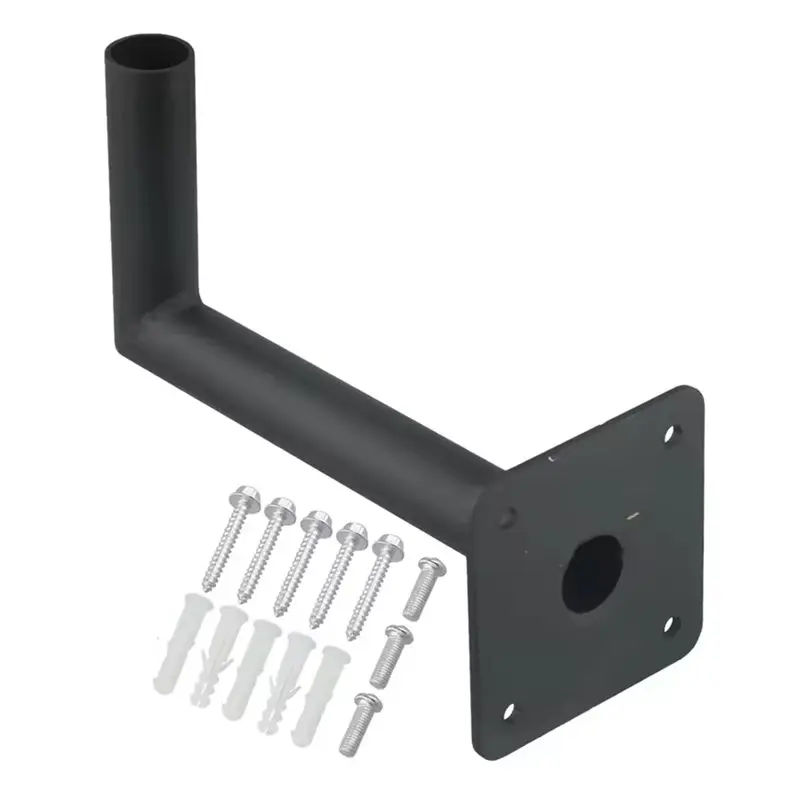 A02F-Steel Bracket For Roof Mounting Weather Vanes Supports Poles Up To 1.91Cm Diameter Heavy Duty Weatherproof Bracket