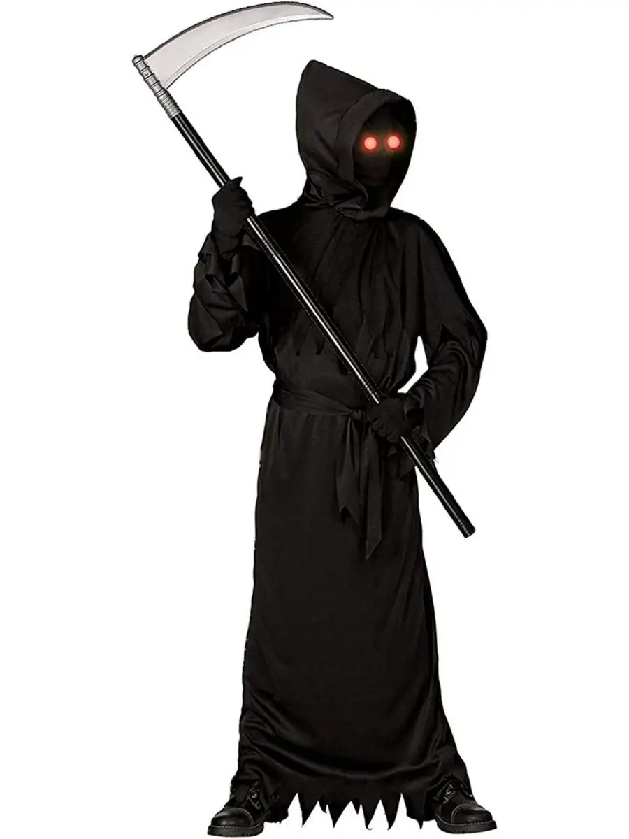 New Mystery Horror Costume loween Role-plang Clothes Boys Scythe Monster k Menger Ghost Death God Cosplay Clothes