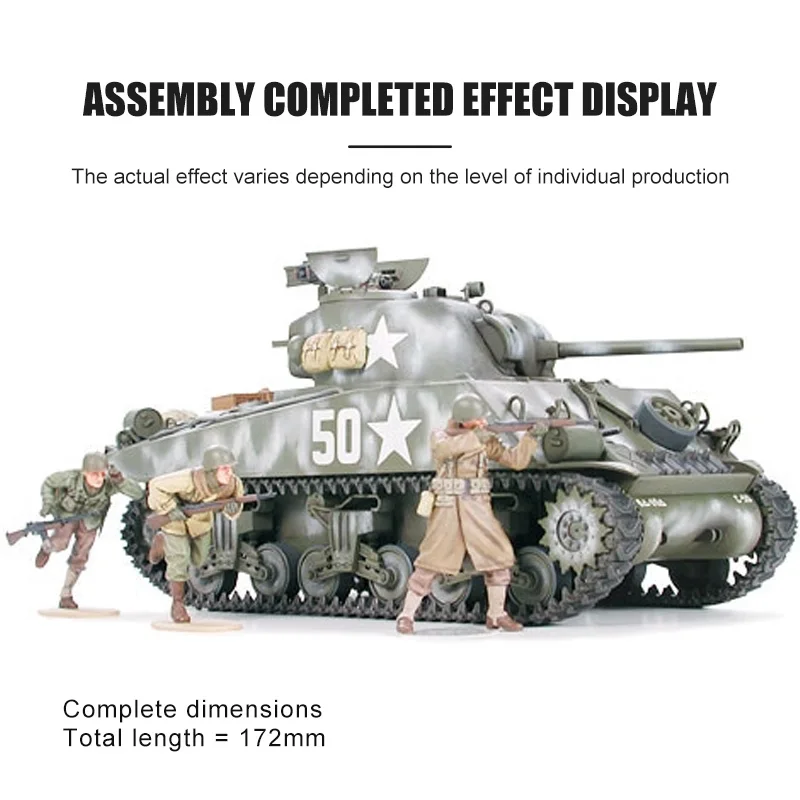 TAMIYA Military Assembly Model Kit 35250 US M4A3 Sherman Tank 1/35