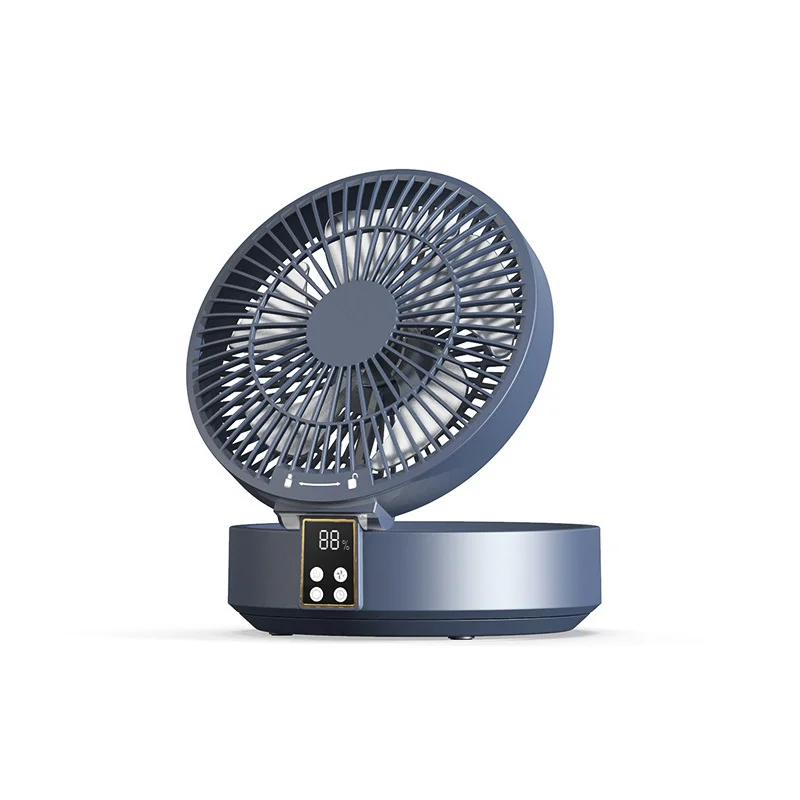 Ventilador Elétrico Dobrável com Controle Remoto, Portátil, Recarregável, Teto, USB, Luz Noturna, Air Cooler, Eletrodoméstico, Presente, 2023