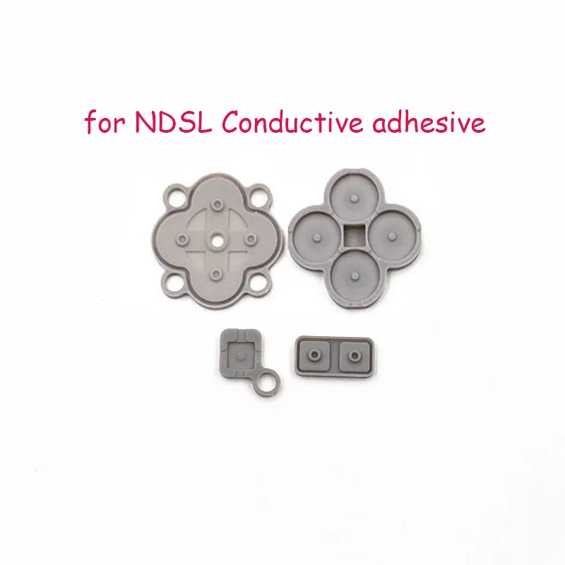 แผ่นปุ่มนำไฟฟ้าสำหรับคอนโซลเกมสำหรับ NDS/ndsl/ndsi อะไหล่ปุ่มซิลิโคน