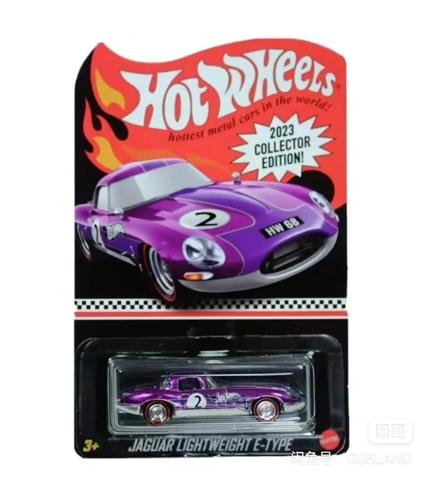 

2023 Hot Wheels RLC 1:64 Jaguar lightweight e-Type #2 limited collection of die cast alloy trolley model ornaments