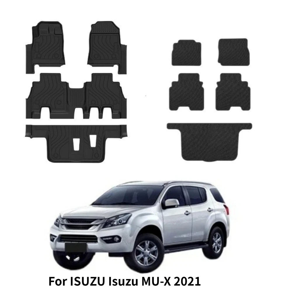 

For ISUZU Isuzu MU-X 2021 Years Floor Mat TPE Environmental Protection Trunk Mat Wear-resistant Blanket
