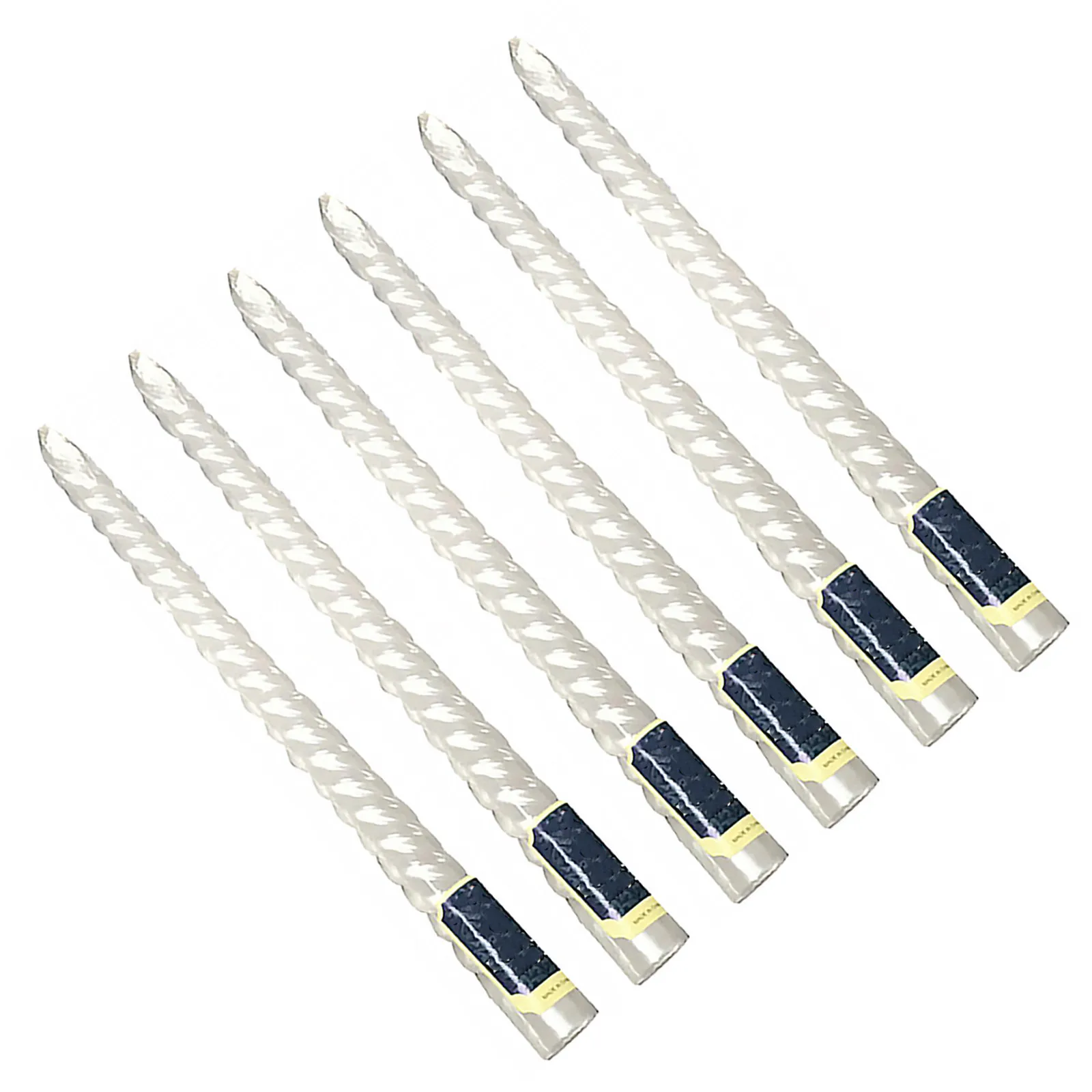 6 piezas de hilo de perlas blanco de 25 cm de largo, diseño europeo, cera sin humo ni olor para bodas, cumpleaños, propuestas y decoración del hogar.