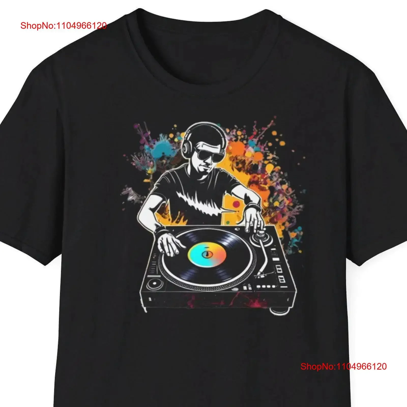 

DJ T shirt Music and Fun in Every Thread technical from the art of DJing Ideal for lovers vintage Washed Top For Everyday Wear