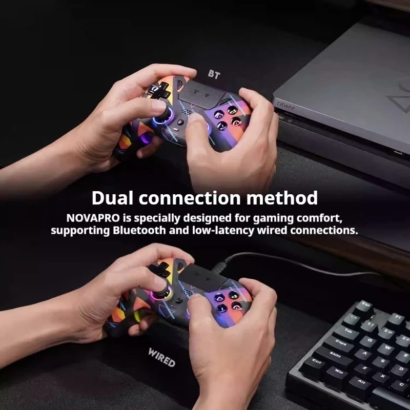 WGP14v2 Game Controller Hall Linear Trigger Dual-Mode-Verbindung Austauschbare Joystick-Kappe Eingebautes Gyroskop Touch Seidig glatt