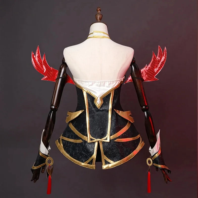 Disfraz de cosplay de la leyenda inmortalizada de Ahri, el demonio zorro de nueve colas, del juego LOL, x,3;f6;h/ABC123Rolecos hal6;j'3y,8/