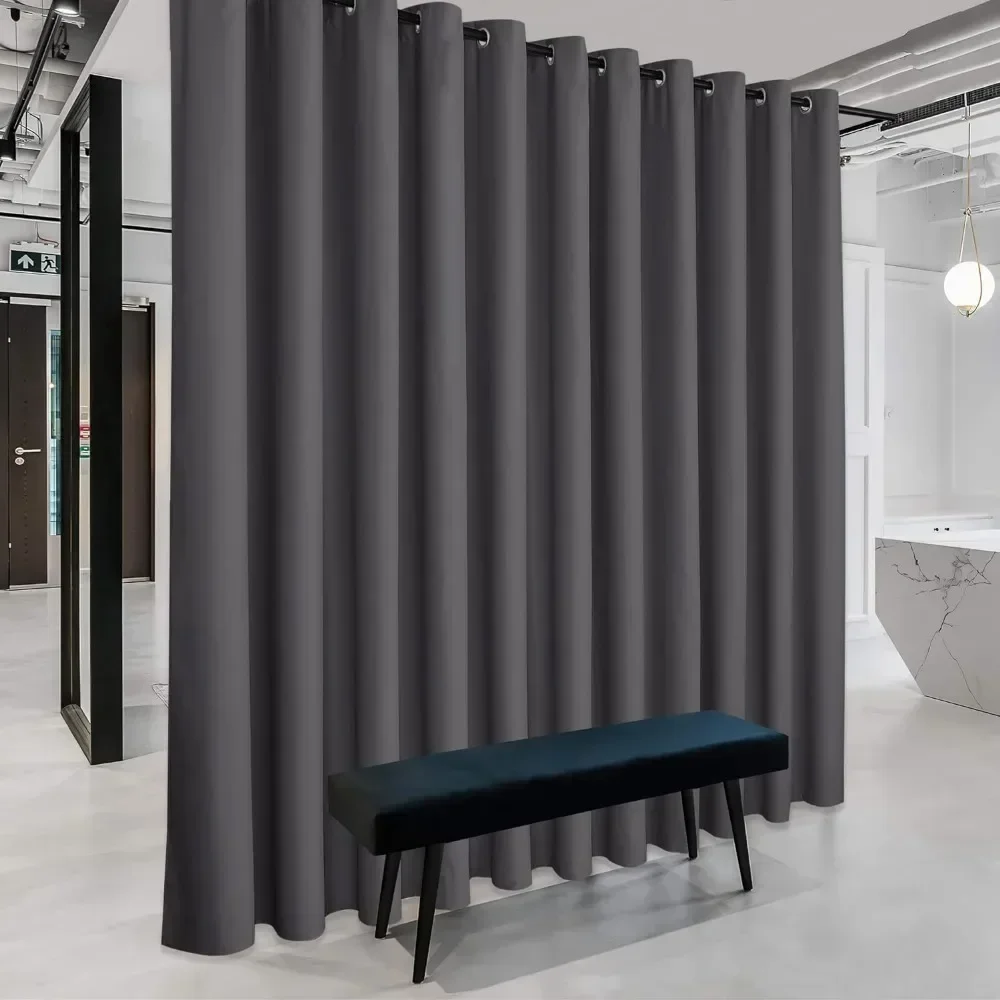 Extra-wide curtains - blackout room partition curtains, portable energy-saving privacy partition curtains