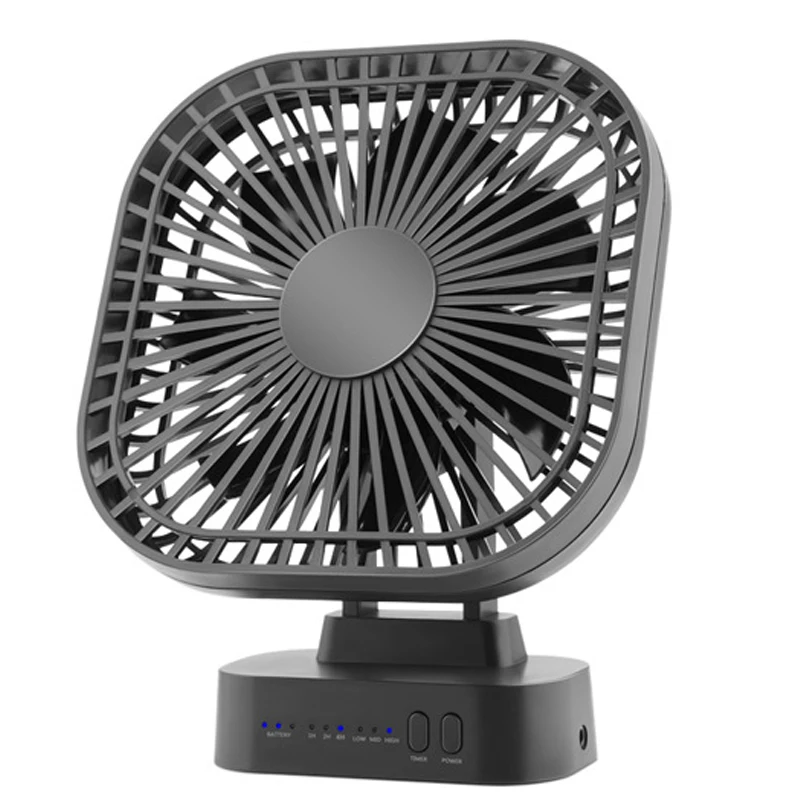 Desktop cronometragem mini ventilador das crianças usb de carregamento portátil silencioso desktop ventilador escritório 5000mah grande capacidade bateria lítio
