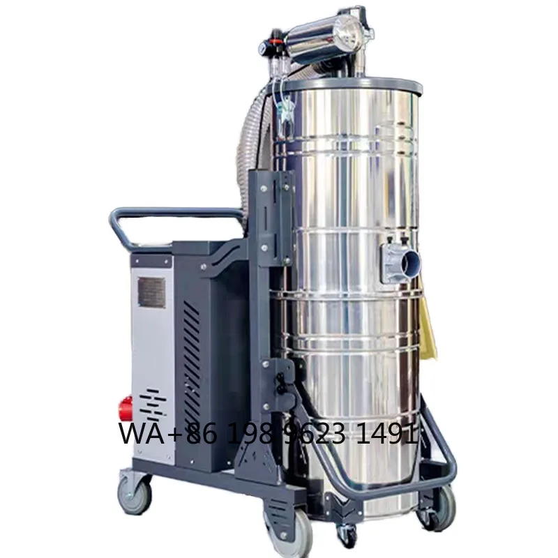 2026 Factory Ground Industrial  1800W Mobile High Pressure Stainless Steel New Vacuum Cleaner 100L Dust Particle
