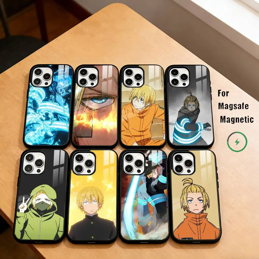 

F-Firefighter A-Arthur B-Boyle Phone Case Magnetic For Magsafe Wireless Charging For iPhone17,16,15,14,13,12,11 Plus,Pro