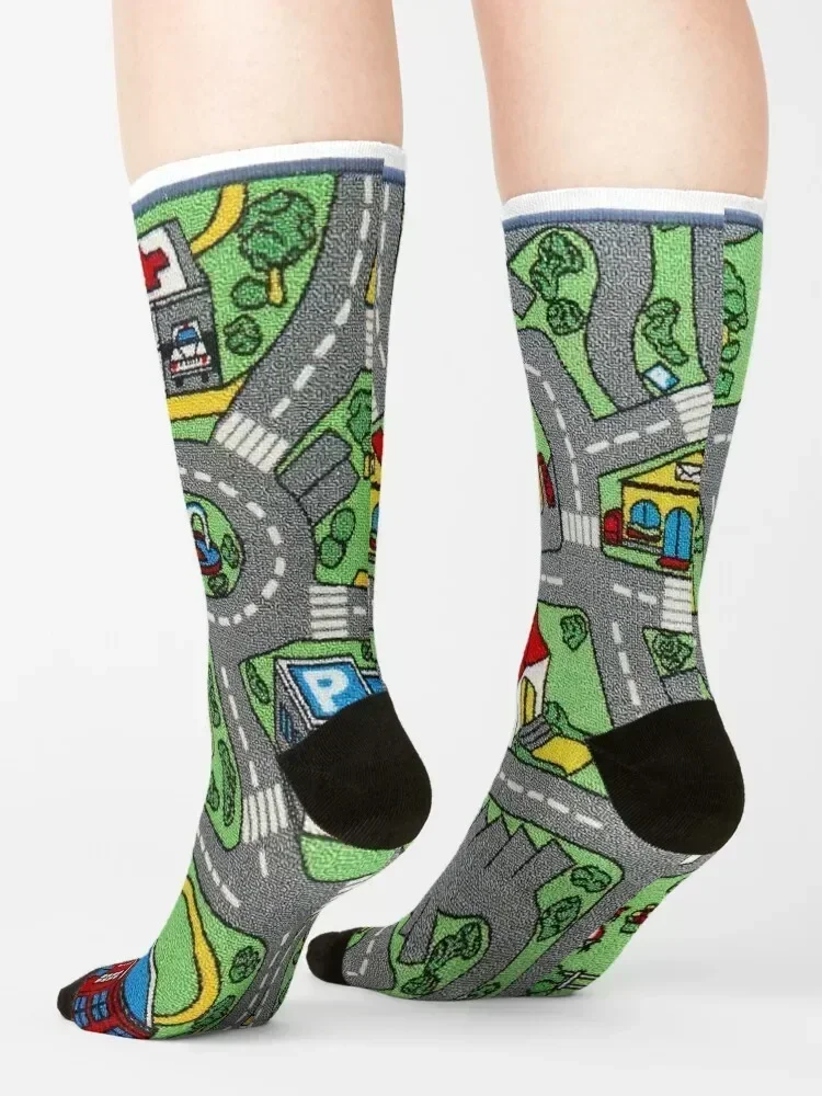 Road Roag Socks Stockings compression with print Stockings man custom sports Man Socks Women's