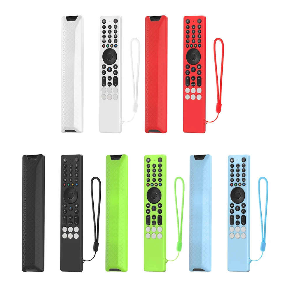 For TCL RC833A Silicone Remote Control Case with Lanyard Protective Cover Anti-Scratch Drop-Proof RC Cover Smart TV Accessories