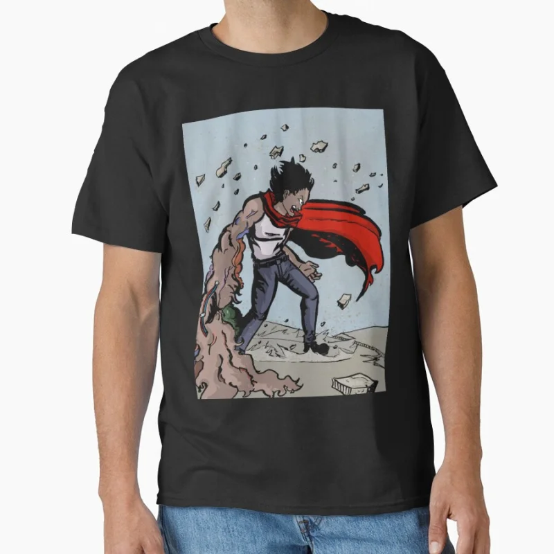 

TETSUO!!!! Neo Tokyo Explosion Akira Cyberpunk Anime T shirt Large size Tops Manga Graphic Print Y2k Clothes Cartoon Tee
