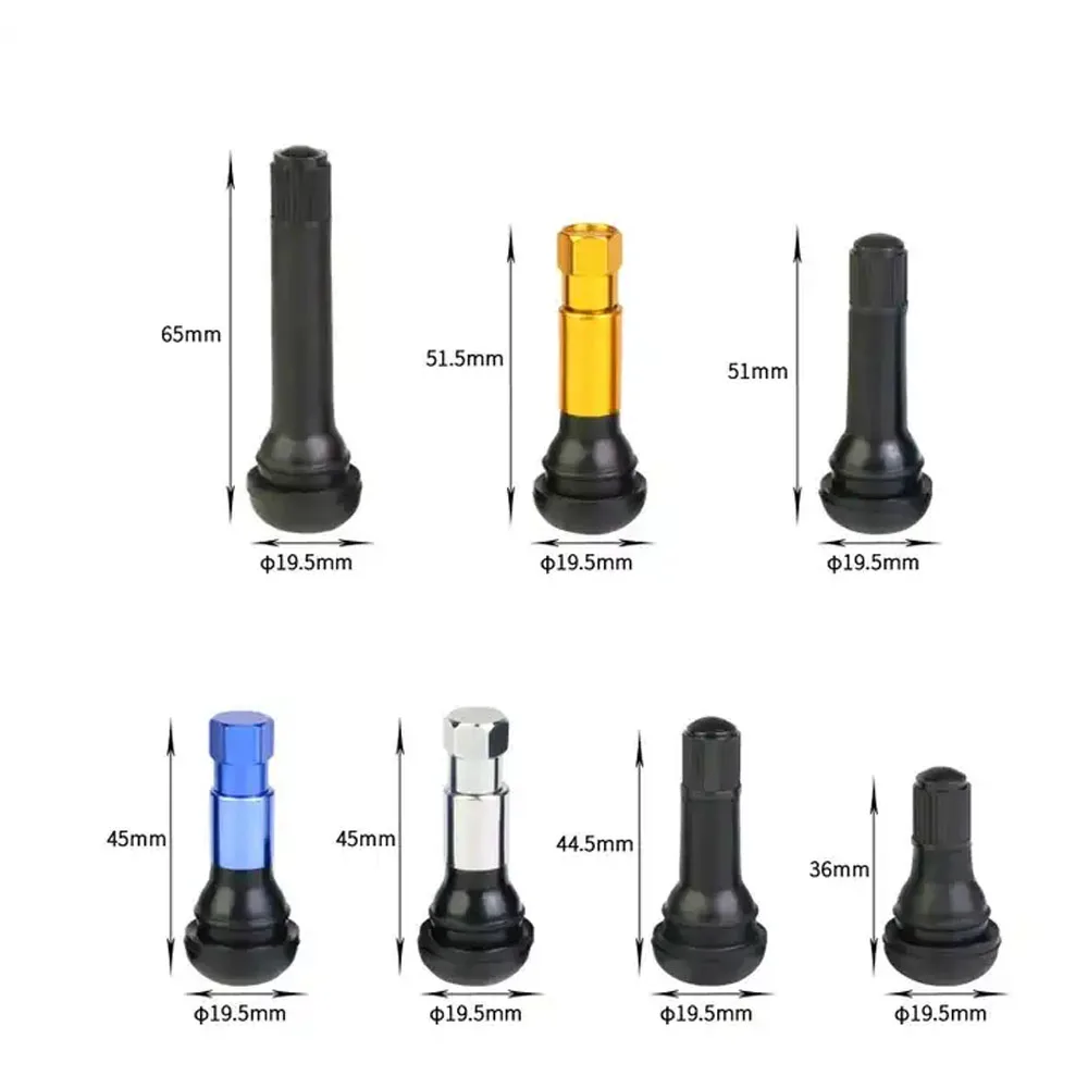 Motorcycle CARS TR412 TR413 TR414 TR415 TR418 Natural Rubber Aluminum/Brass Snap-In Tubeless Tire Valves