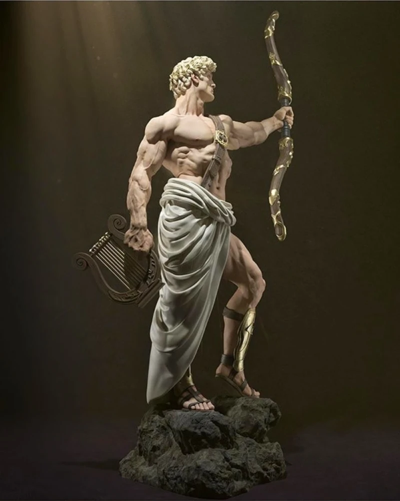 1/24 Scale Die-Cast Resin Figure Model Kit Ancient Greek God of Art Apolo Hobby Miniature Toys Unassembled Unpainted DIY Diorama