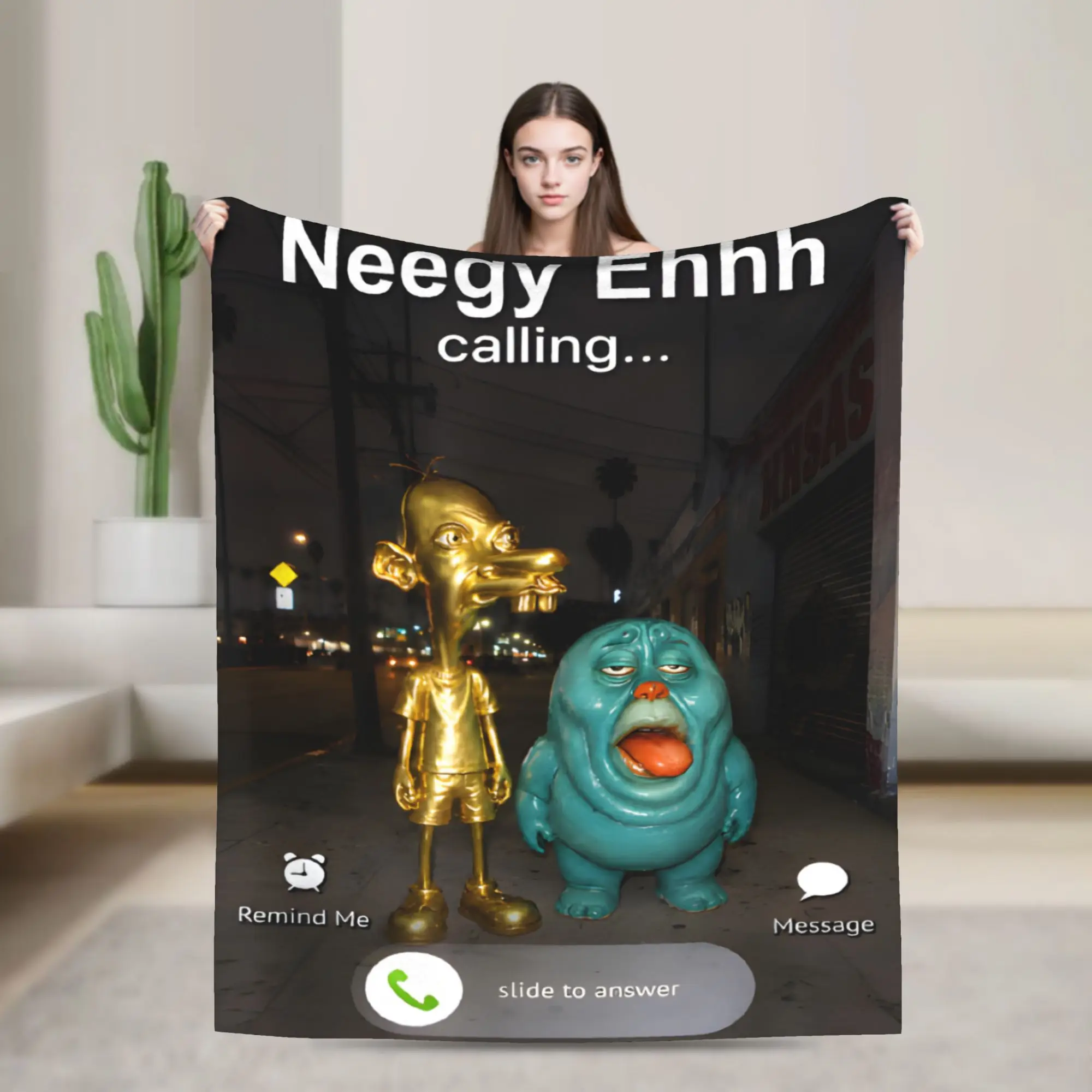 There is Motion at Your Front Door Tung Tung Tung sahur Meme  Merch Blanket Ultra-Soft Velvet  Throw Blanket Cozy Rug Piece