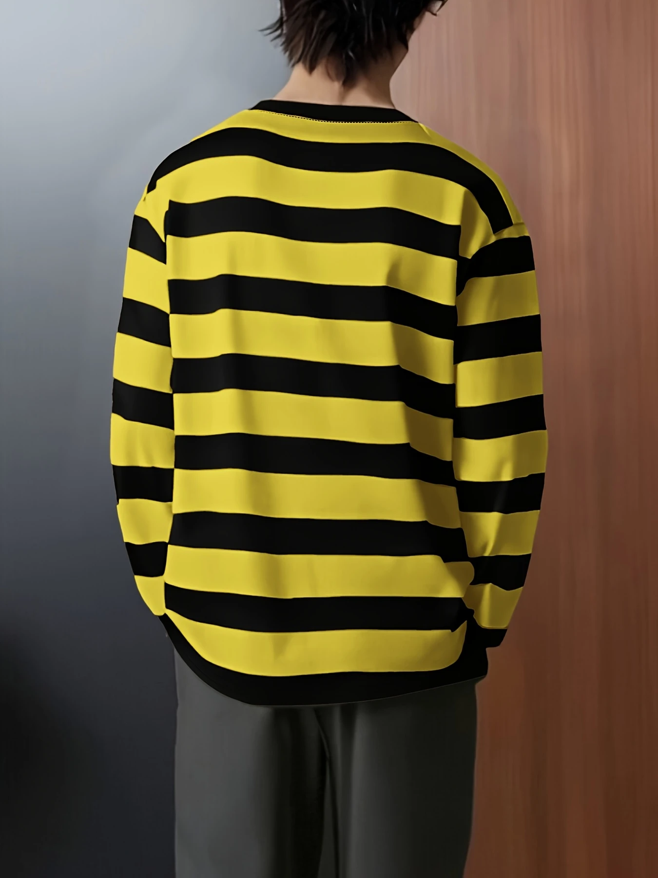 American Retro Yellow Black St - огляд і ціна Men'S Fashion T Shirts
