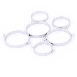 10pcs Configurações Cabochão Conector Quadro de Aço Inoxidável 18mm 25mm Diy Open Bezel Blanks Para Pulseiras De Resina Fazendo Suprimentos