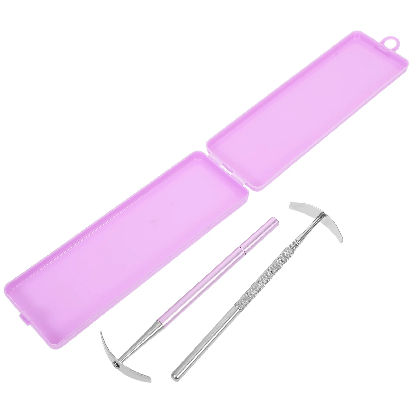 1 セットステンレス鋼舌スクレーパーとつまようじ口腔ケア器具ディープクリーニングフレッシュブレスポータブルトラベル舌