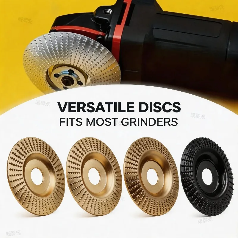 Plane Bevel Angle Grinding Wheel 100mm Abrasive Disc Tools Woods Polishing Wheel Wood Carving Sanding Tool For Angle Grinder
