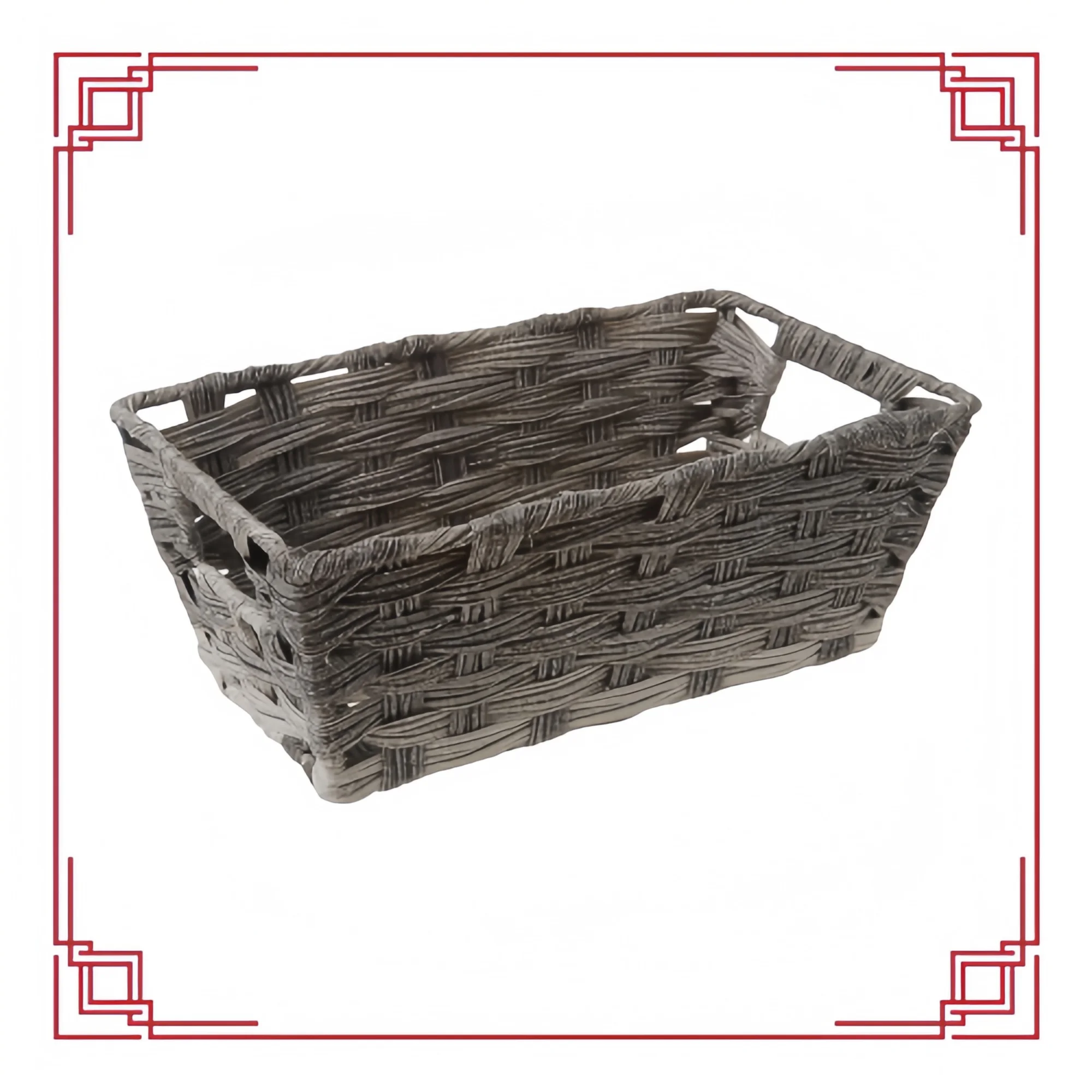 グレーウォッシュ仕上げの分割棚トートバッグ - 財布やクローゼット用の小型オーガナイザーハンドバッグ