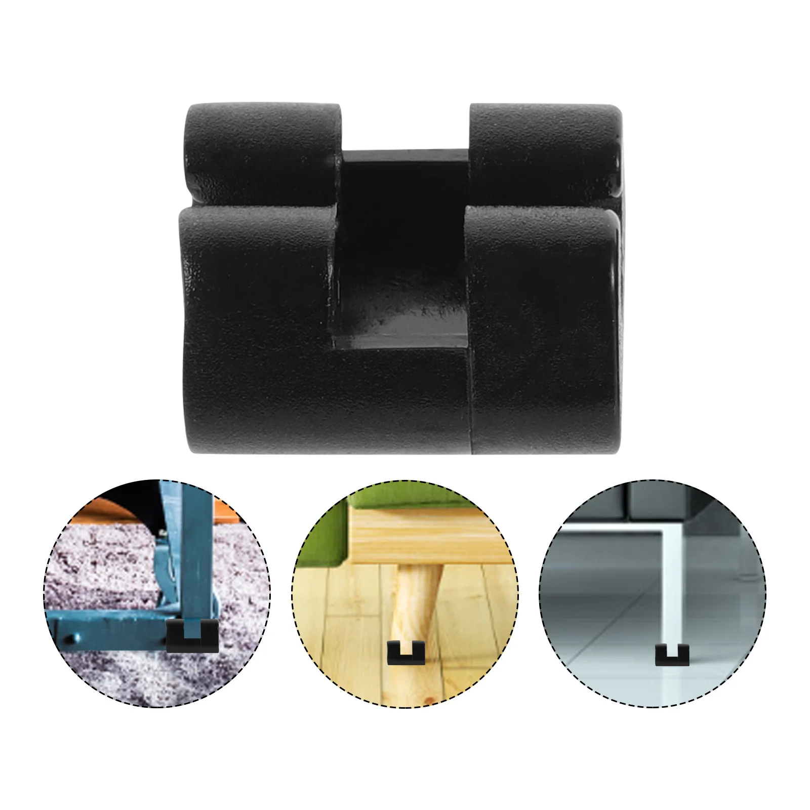 

50Pcs Anti-Slip Chair Pads C-Shaped Tpr Floor Protectors for Hardwood Chairs Non-Slip Furniture Leg Caps Cushion Glides