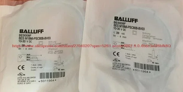 100% NEW BES M18MI-NSC80B-BV02 Proximity Switching Inductor DC 3-wire NPN Normally Open Sensor