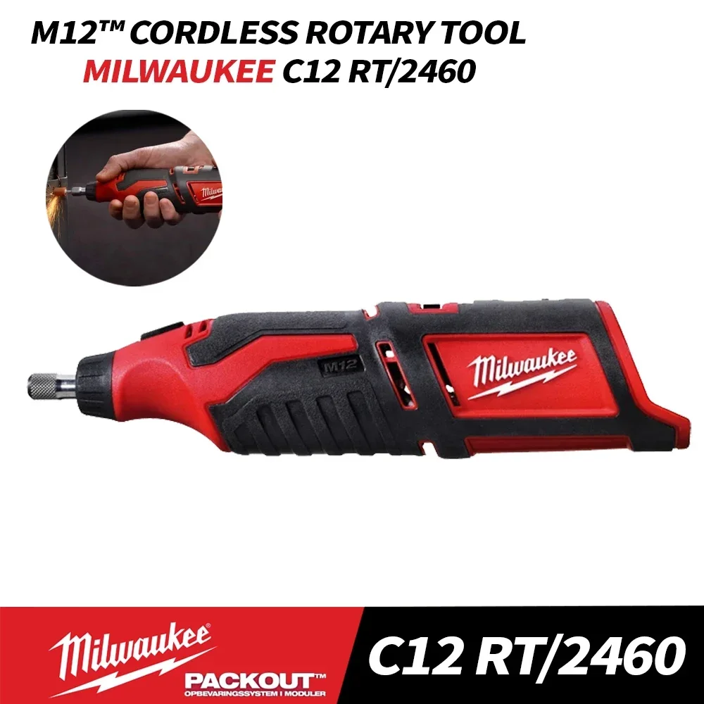 MILWAUKEE C12 RT/2460 M12™ Cordless Rotary Tool Milwaukee 12V Power Tools 2460-20