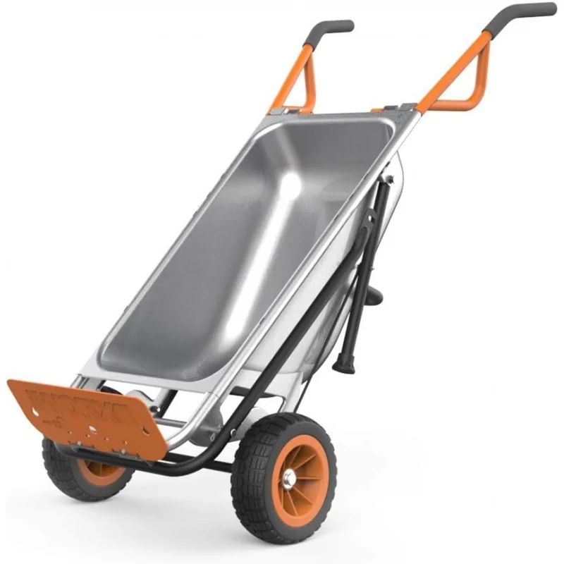 

8-in-1 Multifunctional Aerocart Heavy Duty Garden Cart Wheelbarrow Dolly, Utility Wagon Yard, Farm & Outdoor Hauling Needs