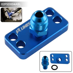 1PCS / 2PCS Fuel Rail Adapter with AN6 Tail For Honda Civic EK4 EK6 CRX D15 D16 B16A B16B Integra B18C DC2 K20A Black/Blue