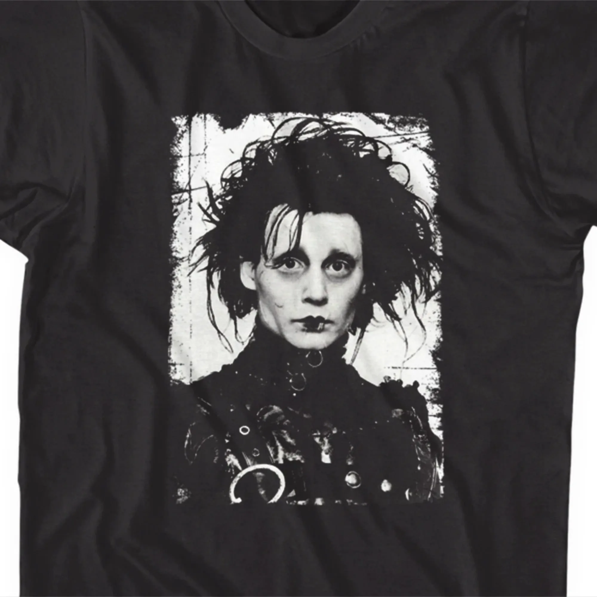 Movie Graphic Men T-Shirt  Vintage Tim Burton Shirt Johnny Depp Tshirt Retro 90s Clothing Tee Unseix Oversize Top