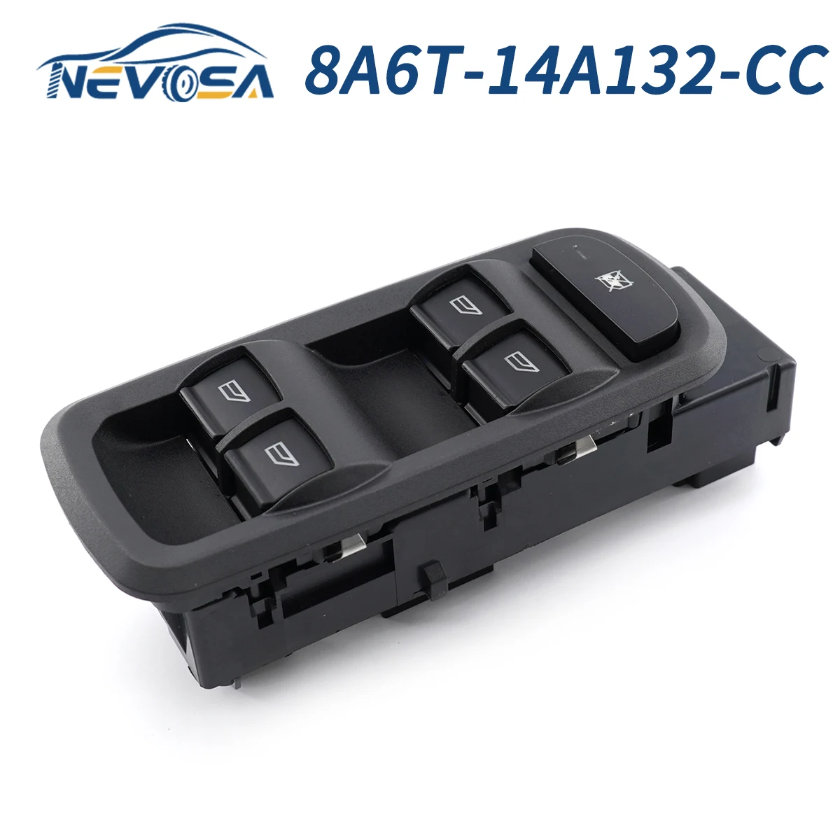 NEVOSA Electric Power Master Window Control Switch For Ford Fiesta 2008-2013 8A6T14A132CC 8A6T-14A132-CC